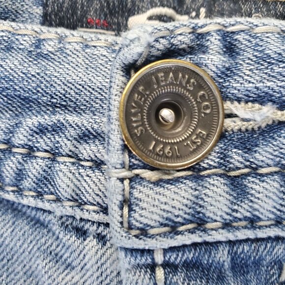 Silver Jeans Mens 32x34 Blue Gordie Relaxed Fit Stretch Denim - Picture 9 of 12